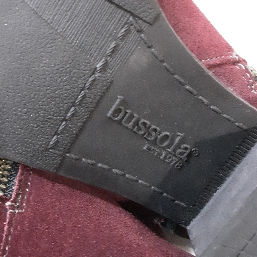 Bussola ankle boots Women EU40 Reikiavik Cabernet burgundy suede casual festival - Picture 11 of 15